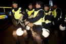 Police evict migrants from an illegal camp in Malmo