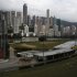 Luxurious residential blocks are seen behind Happy Valley horse racing track in Hong Kong
