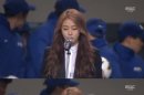 Huh Ga Yoon Nyanyikan Lagu Kebangsaan Korea
