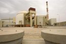 View of the reactor at the nuclear power plant in Bushehr