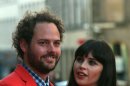 Director Drake Doremus and Felicity Jones arrive for the screening of Breathe In