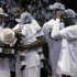 Miami Heat's Allen holds the Eastern Conference championship trophy after they defeated the Indiana Pacers during Game 7 of their NBA Eastern Conference final basketball playoff in Miami