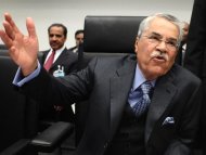 Saudi Arabian Oil Minister al-Naimi talks to journalist during an OPEC meeting in Vienna