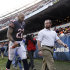 Chicago Bears running back Matt Forte (22) walks to the locker room with a trainer after getting injured in the second half of an NFL football game against the Minnesota Vikings in Chicago, Sunday, Nov. 25, 2012. (AP Photo/Nam Y. Huh)