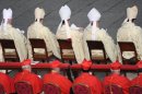 Catholic Cardinals attend a 2010 canonisation mass at St Peter's Square