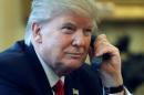 Trump speaks by phone with the Saudi Arabia's King in the Oval Office at the White House