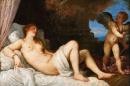 This image provided via The National Gallery of Art shows Titian's "Danaë." The Italian Renaissance painting rarely seen in the United States will be displayed at the National Gallery of Art in Washington to mark the start of Italy's presidency of the European Union. The museum announced June 18, 2014, that the paitning will be on view July 1 through Nov. 2. It was painted in 1544 to 1545 as a depiction of erotic mythologies.(AP Photo/The National Gallery of Art via Superintendency of Cultural Heritage for the City and the Museums of Naples and the Royal Palace of Caserta/Luciano Basagni, Fabio Speranza)