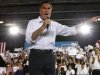 U.S. Republican presidential nominee and former Massachusetts Governor Romney speaks at a campaign rally in Miami, Florida