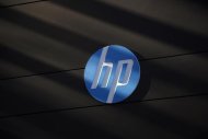 A Hewlett-Packard logo is seen at the company's Executive Briefing Center in Palo Alto, California January 16, 2013. REUTERS/Stephen Lam/Files