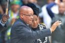 South Africa Jacob Zuma Jacob Zuma arrives for the memorial service of South African former president Nelson Mandela at the FNB Stadium (Soccer City) in Johannesburg on December 10, 2013