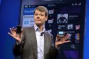 Research in Motion CEO Thorsten Heins unveils the BlackBerry 10 mobile platform in New York on January 30, 2013