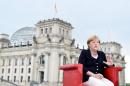German Chancellor Angela Merkel gives her summer interview with journalists of German public TV chain ARD on August 28, 2016 in Berlin