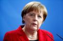 German Chancellor Merkel attends news conference after talks in Berlin