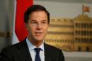 Dutch Prime Minister Mark Rutte speaks during a joint news conference with Lebanon's Prime Minister Tammam Salam at the government palace in downtown Beirut