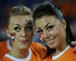 Netherlands' fans are pictured before their Group B Euro 2012 soccer match against Germany at the Metalist stadium in Kharkiv