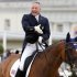 Jan Ebeling of the U.S. riding Rafalca laughs after competing in the equestrian dressage individual grand prix special at the London 2012 Olympic Games in Greenwich Park
