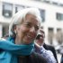 International Monetary Fund Managing Director Lagarde arrives for the Frankfurt Finance Summit in Frankfurt