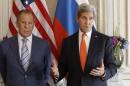 US Secretary of State Kerry and Russian counterpart Lavrov arrive for meeting in Paris