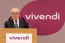 Jean-Francois Dubos, Chairman of the Management Board and CEO of Vivendi, speaks during the company's 2012 annual results presentation in Paris