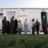 People, many displaced by Superstorm Sandy, line up to vote  Monday, Nov. 5, 2012, in Burlington, N.J., at a Mobile Voting Precinct. Many victims displaced by the storm are taking advantage of offers to vote early. (AP Photo/Mel Evans)