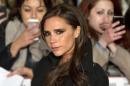 Former Spice Girls singer Victoria Beckham attends the world premier of the film "The Class of 92" in London