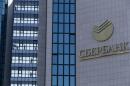 A general view shows the headquarters of Sberbank in Moscow