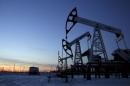 File photo of pump jacks at Lukoil company owned Imilorskoye oil field outside West Siberian city of Kogalym