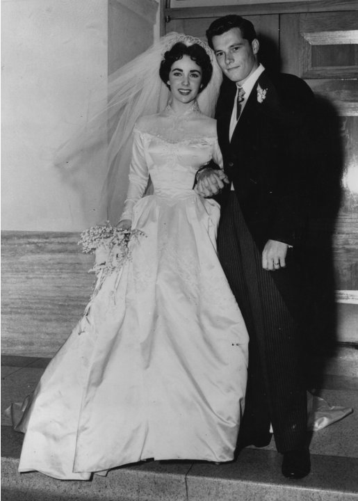 Elizabeth Taylor weds Conrad "Nicky" Hilton, 1950