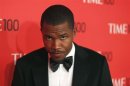 Singer Frank Ocean arrives for the Time 100 gala celebrating the magazine's naming of the 100 most influential people in the world for the past year, in New York