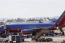 Passengers disembark a Southwest Airlines 737-700 at Bob Hope Airport in Burbank