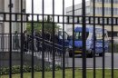 U.N. weapons inspectors enter the Organisation for the Prohibition of Chemical Weapons building in The Hague