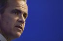 Bank of England governor Mark Carney addresses business leaders in Nottingham, central England