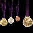 Handout image obtained from the London 2012 organising committee (LOCOG) shows the London 2012 Olympic medals