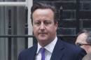 Britain's Prime Minister David Cameron leaves Downing Street for the House of Commons, in central London