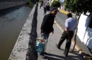 Man who was deported from U.S., sells jelly on a street in the town of Ixmiquilpan