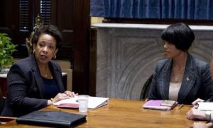 Attorney General Loretta Lynch accompanied by Baltimore &hellip;