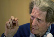 British scientist John Gurdon speaks during a news conference in London, Monday, Oct. 8, 2012. Gurdon and a Japanese scientist, Shinya Yamanaka, won the Nobel Prize in physiology or medicine on Monday for discovering that ordinary cells of the body can be reprogrammed into stem cells, which then can turn into any kind of tissue — a discovery that may led to new treatments. (AP Photo/Matt Dunham)