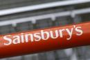 A trolley at a Sainsbury store is seen in London