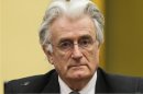 Bosnian Serb wartime leader Karadzic appears for his appeals judgement at the International Criminal Tribunal for Former Yugoslavia in The Hague