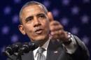 U.S. President Barack Obama delivers remarks at Organizing for Action's "National Organizing Summit" in Washington
