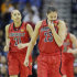 Louisville guard Shoni Schimmel (23) wipes her face during the second half of the national championship game against Connecticut at the women's Final Four of the NCAA college basketball tournament, Tuesday, April 9, 2013, in New Orleans. (AP Photo/Gerald Herbert)