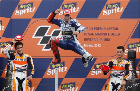 Lorenzo,Espargaro y Alex Rins Ganan en sus categorías 2013-09-15T132552Z_1_CBRE98E11B700_RTROPTP_2_MOTOR-RACING-PRIX