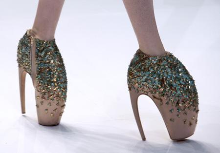Alexander McQueen "armadillo" heels