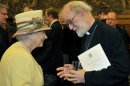 Britain's Queen Elizabeth speaks with Rowan Williams, The Archbishop of Canterbury during a reception at the Houses of Parliament in London