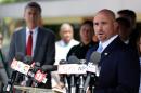 Ronald Hopper, FBI assistant special agent in charge, right, speaks during a news conference with updates about the recent mass shooting at the Pulse nightclub, Monday, June 20, 2016, in Orlando, Fla. Orlando gunman Omar Mateen identified himself as an Islamic soldier in calls with authorities during his rampage and demanded to a crisis negotiator that the U.S. "stop bombing Syria and Iraq," according to transcripts released by the FBI on Monday. (AP Photo/John Raoux)
