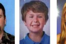 FILE - This composite photo provided by the San Diego Sheriff's Department shows: James Lee Dimaggio, 40, left, Ethan Anderson, 8, and Hannah Anderson, 16, whose mother, Christina Anderson, 42, was one of two people found dead in a house fire Sunday night, Aug. 4, 2013. Amber Alerts expanded to Oregon and Washington as authorities searched for Dimaggio, who is suspected of abducting Hannah Anderson and wanted in the death of the girl's mother and possibly her brother Ethan. (AP Photo/San Diego Sheriff's Department, File)