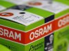 Packages of 30 watt light bulbs of lamp manufacturer Osram are pictured in a shop in Germering
