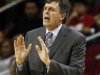 Houston Rockets head coach Kevin McHale talks to his players during their NBA basketball game against the Toronto Raptors in Houston