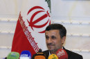 FILE - In this file photo taken on Wednesday, Oct.17, 2012, Iranian President Mahmoud Ahmadinejad speaks to journalists during a press conference in Kuwait, where he attends the first summit of the Asia Cooperation Dialogue (ACD). Even as U.S. and European sanctions tighten around Iran's economy, officials in Tehran are busy reaching out to Asian markets as a critical lifeline. For months, Iran's oil sales to energy-hungry nations such as China and India have been the focus of intense Western pressure to reduce the flow as part of pressure over Iran's nuclear program. (AP Photo/Gustavo Ferrari, File)