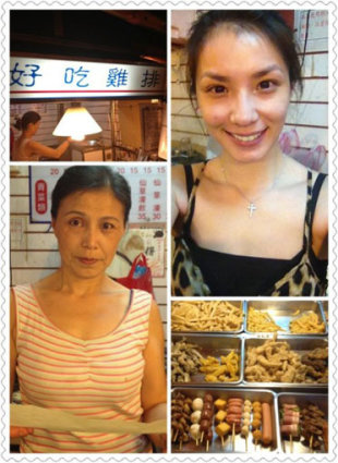湘瑩有時會到媽媽的雞排店幫忙。（圖／擷自湘瑩微博）